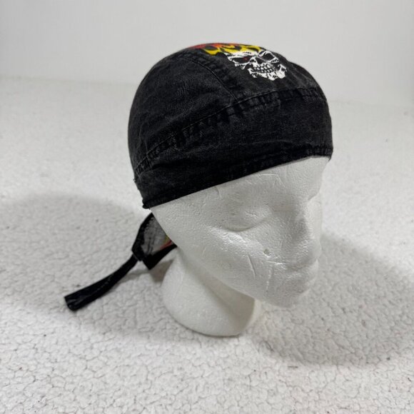 Scorching Flame Biker Headwrap 100% Cotton Doo Rag Bandana Skull Cap Du Rag - Picture 2 of 5